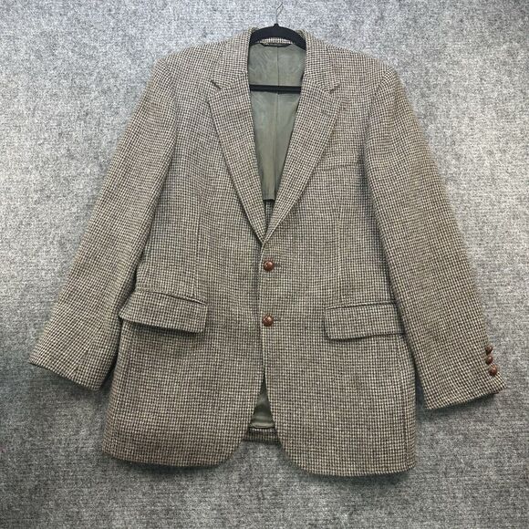 Harris Tweed Other - Harris Tweed Blazer Men 40R Brown Wool Vintage Jacket Sport Coat Classic Preppy